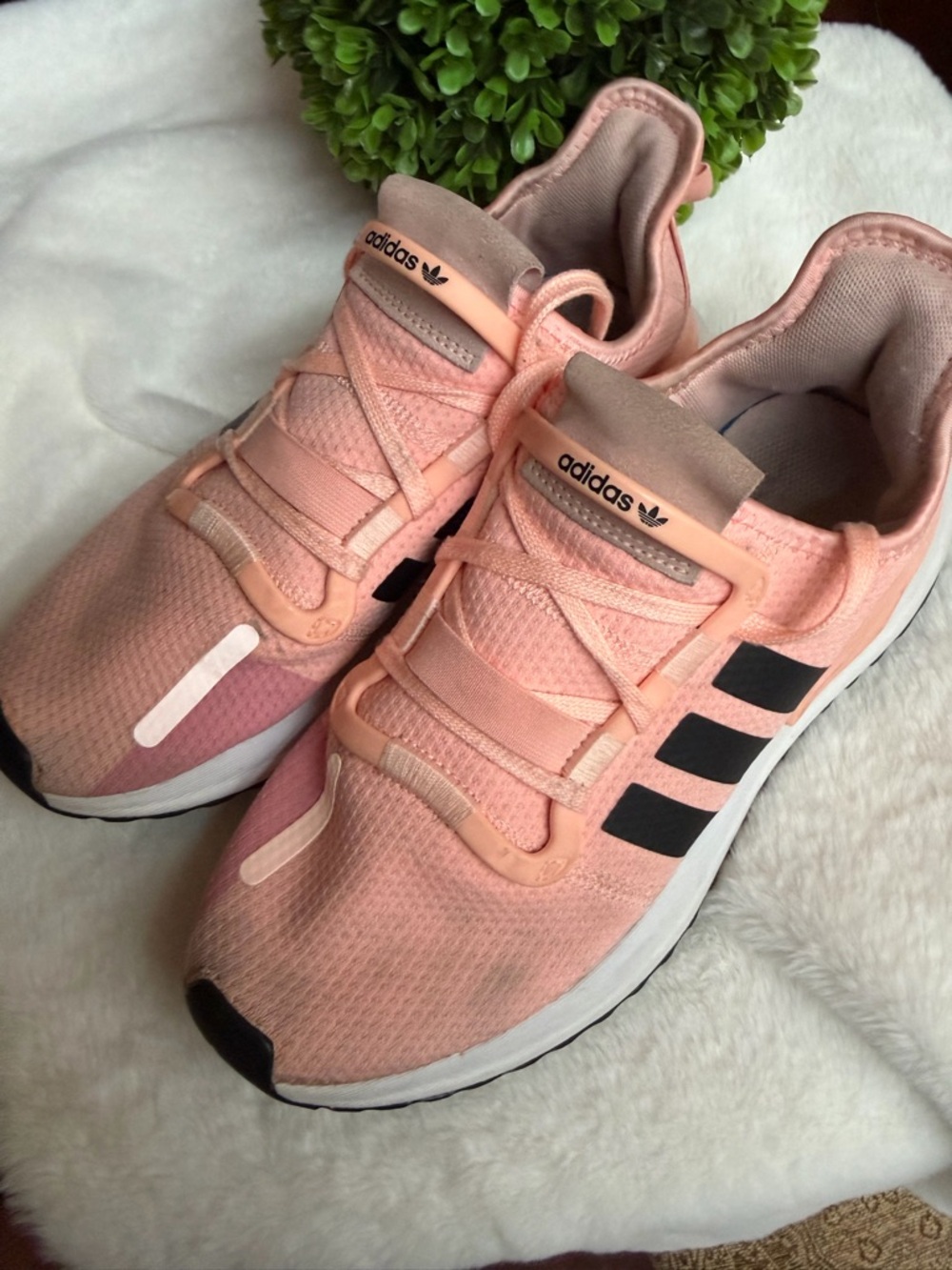 adidas upath Women's Light Pink Slip-On Athletic Sneakers